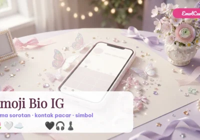 Emoji bio IG aesthetic, nama sorotan, dan nama kontak pacar di EmotCantik