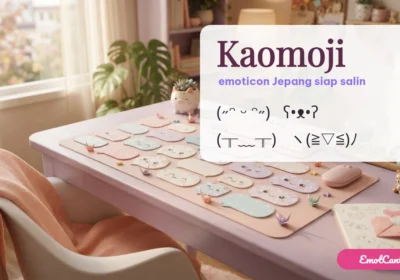 Kaomoji lucu, emoticon Jepang siap salin di EmotCantik