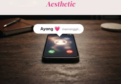 Nama kontak pacar aesthetic: contoh panggilan Ayang dengan emoji hati saat telepon masuk