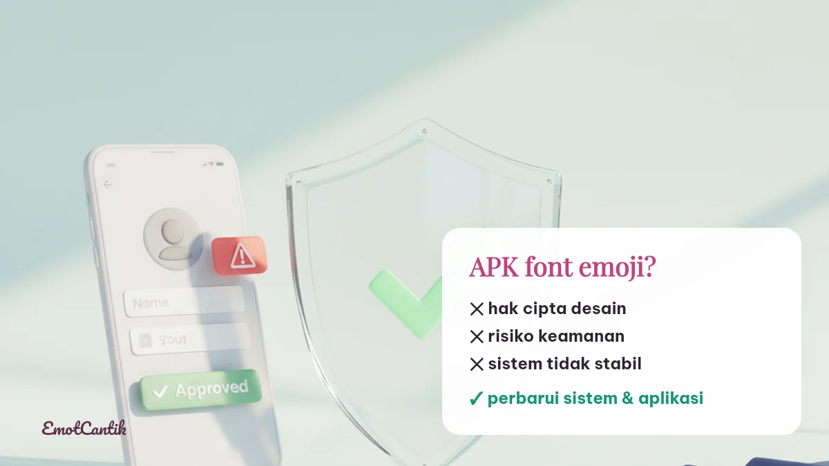 Risiko APK dan font emoji iPhone untuk Android: hak cipta, keamanan, sistem tidak stabil