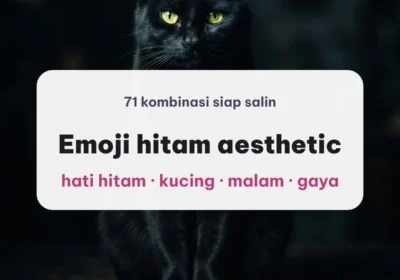 Kucing hitam bermata kuning dalam gelap, sampul emoji hitam aesthetic